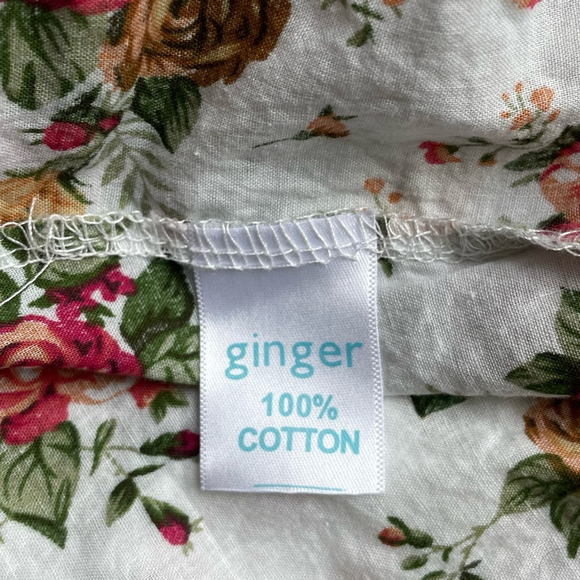 ginger cotton Floral Print Midi Skirt - Picture 6 of 7